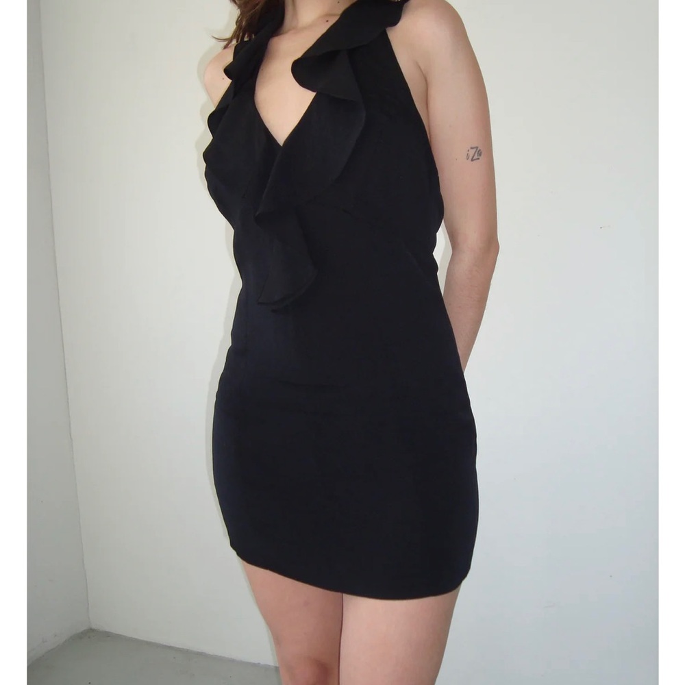 Ruffle Halter Dress